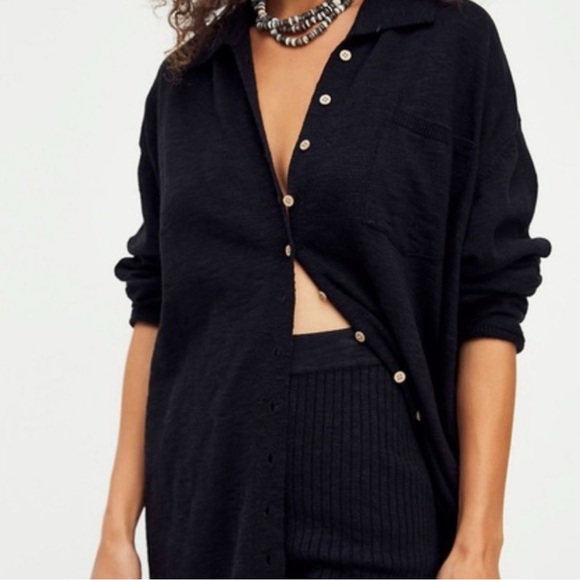 Free People Beach Zuma Sweater Top XS - Picture 2 of 8